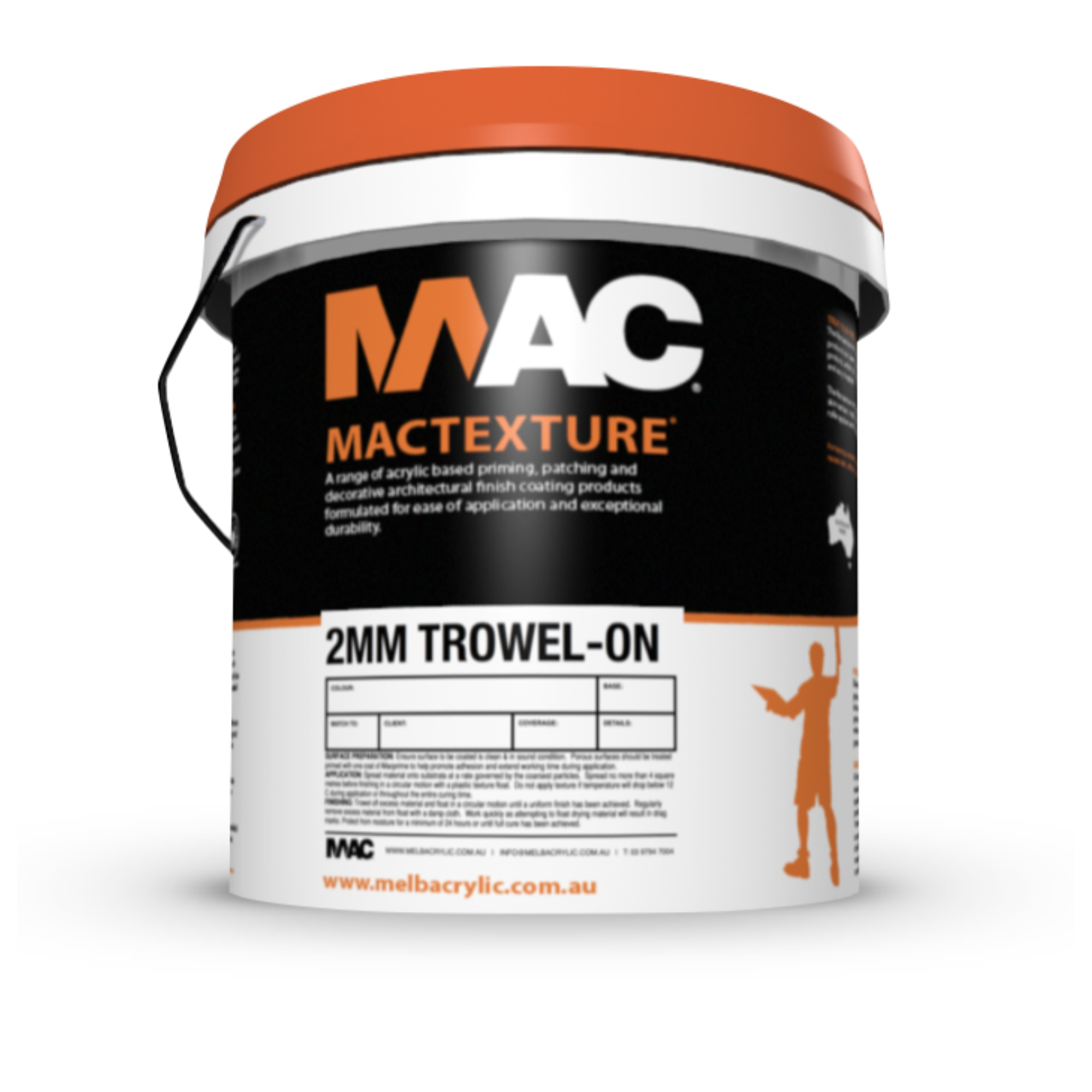 MACTEXTURE 2MM COARSE TROWEL-ON 15 litre