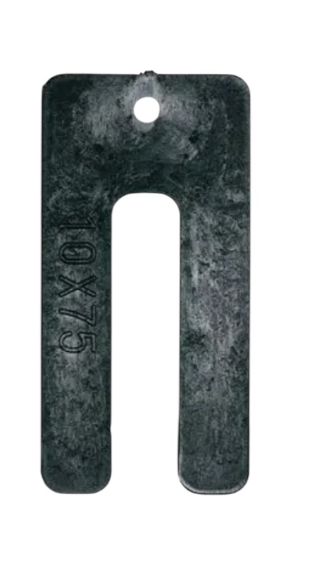 Window Plastic Packer 10mm x 75mm Black [200 Bag]