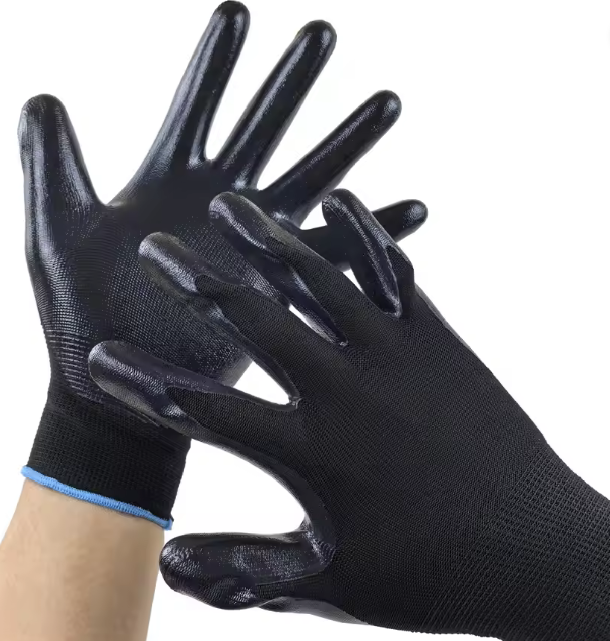 Industrial-Grade Nitrile Coated Work Gloves Medium Size
