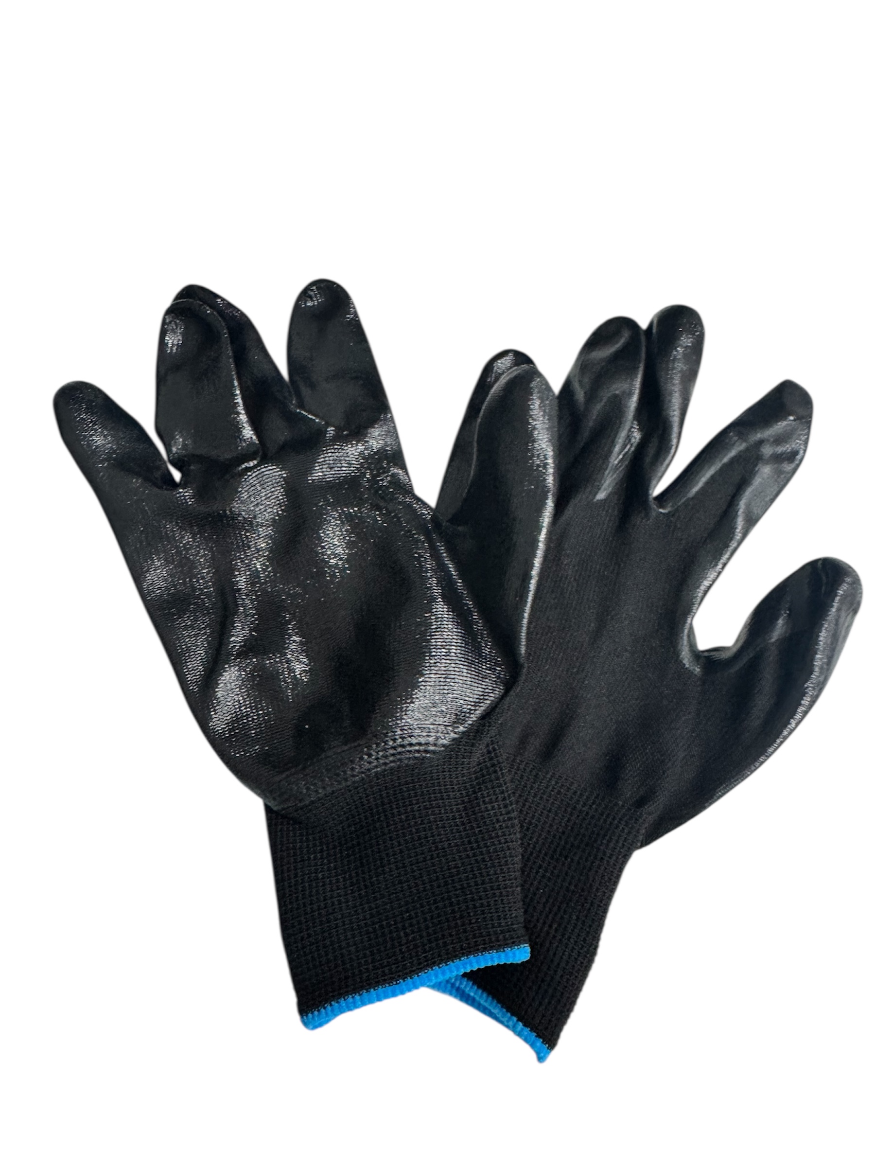 Industrial-Grade Nitrile Coated Work Gloves Large Size