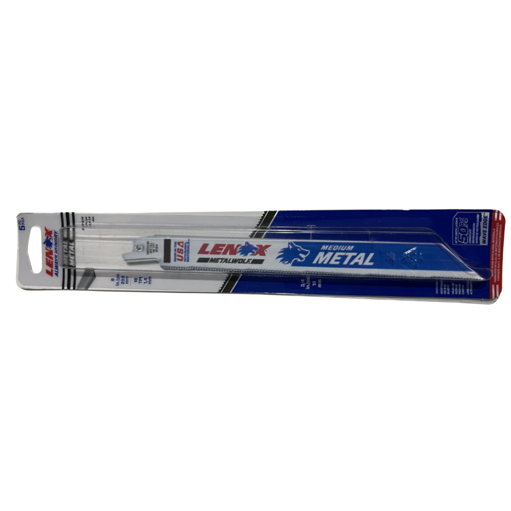 BLADE RECIP SAW LENOX 200MM 18TPI 5PK METAL