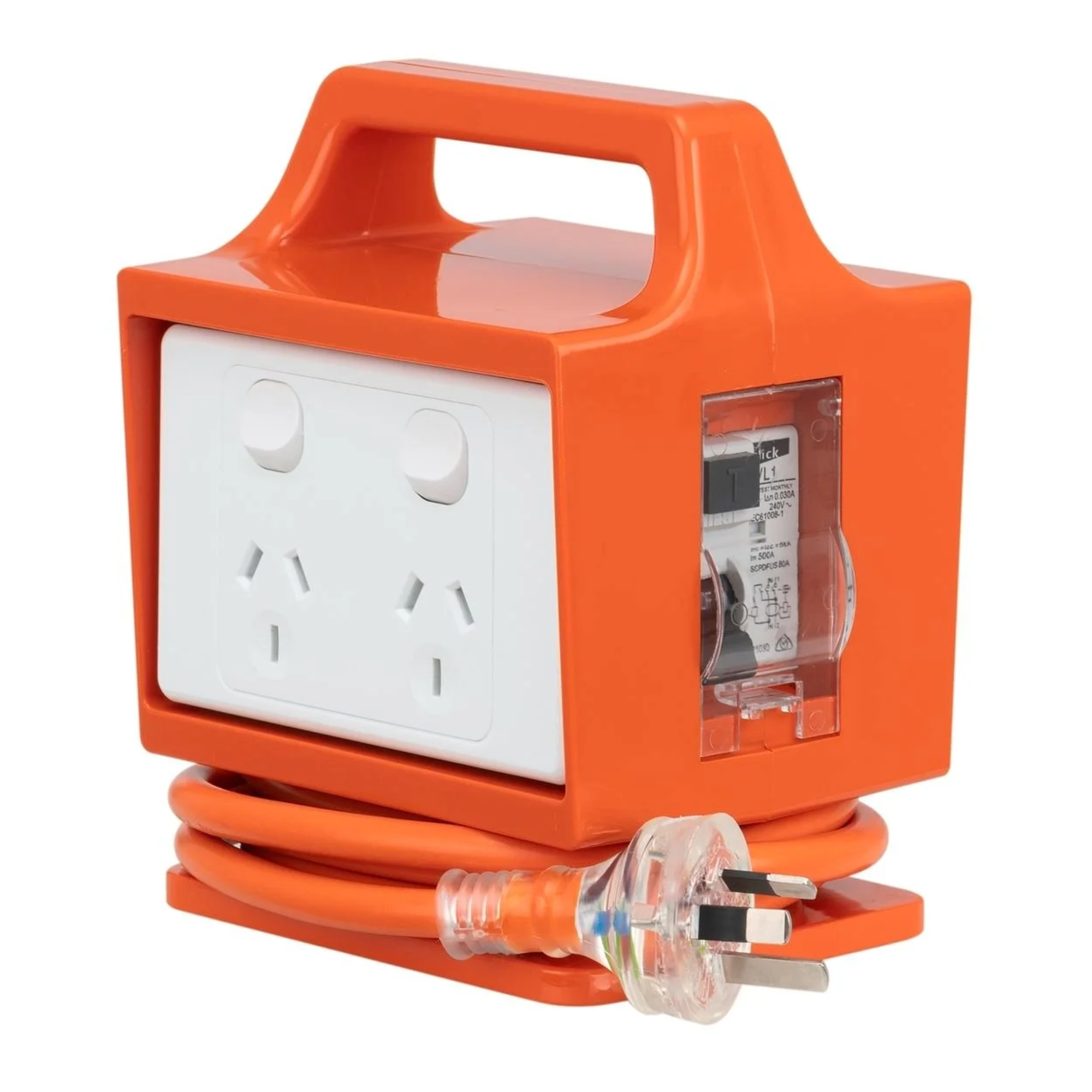 Click 4 Outlet Power Block with RCD Safety Switch